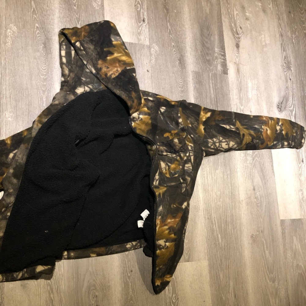 Misty mountain outerwear fleece camouflage zip up